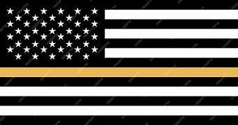 Thin Gold Line Flag